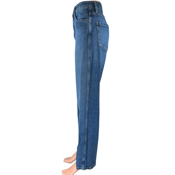 Guess 90s Dad Fit Women's Blue High Waisted Straight Leg Denim Jeans Size 25 - Picture 2 of 6